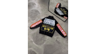 Unisex Vintage Baskılı Paraşüt Rüzgarlık - Siyah Unisex Vintage Baskılı Paraşüt Rüzgarlık - Siyah